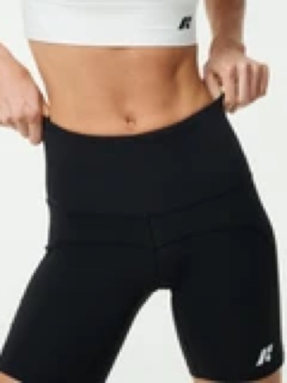 Forme obsidian Black High-Rise Bike Sculpt Short 8”
